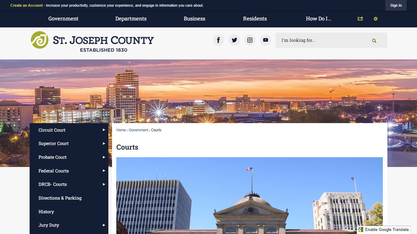 Courts - St. Joseph County, Indiana